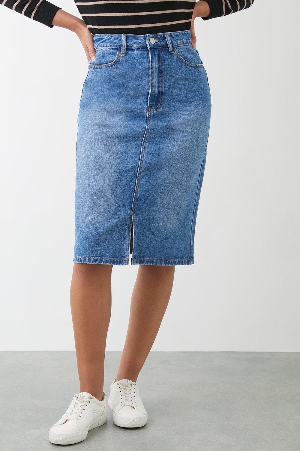 Dorothy perkins 2025 pink denim skirt